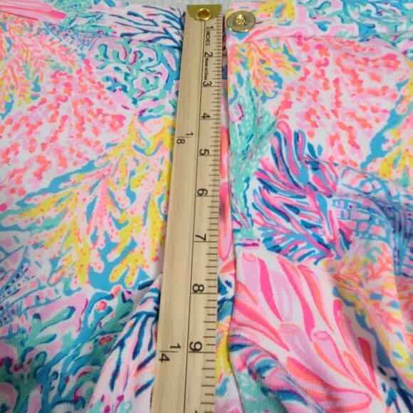 Lilly Pulitzer women Buttercup knit Shorts Splash Dance Sz 6 Resort Wear Beachy - Picture 7 of 10